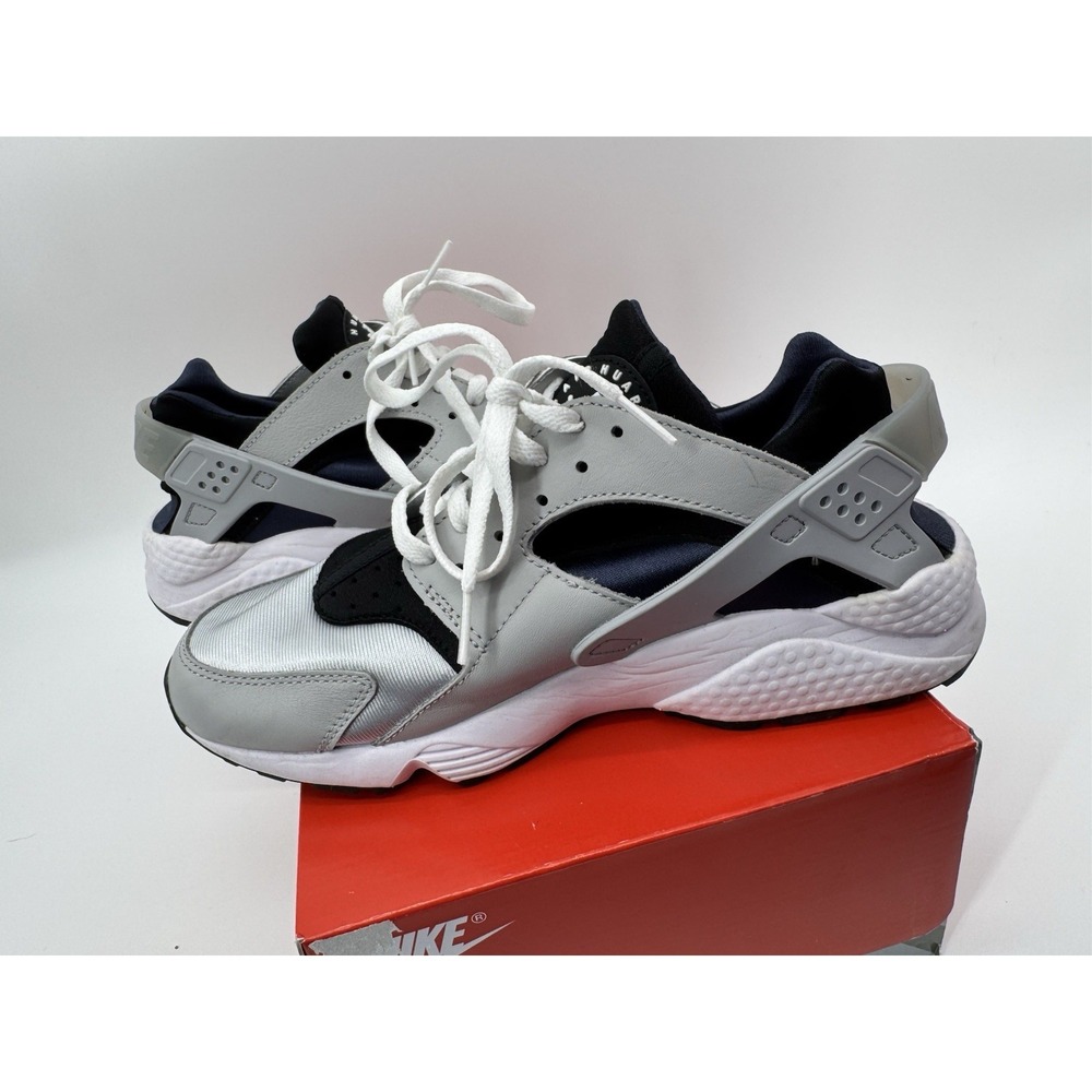 Nike Air Huarache Grey Fog Obsidian Sneakers Retro DD1068-005 Mens Size 8 - Picture 6 of 16